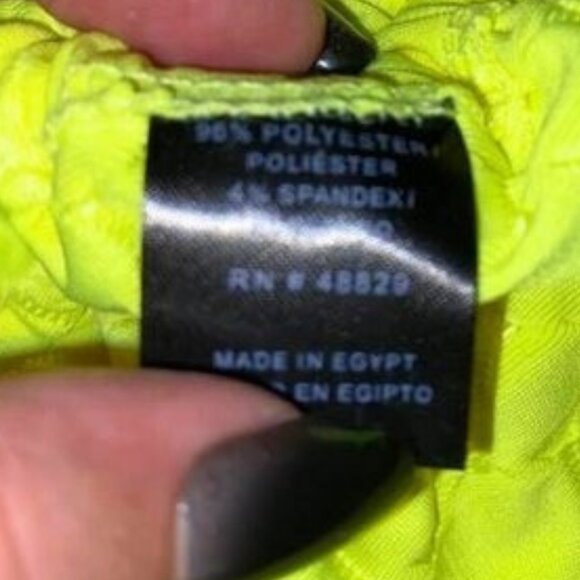 2 for $15 Rouge Collection Neon Yellow Ruched Tank Top Size 1X – NWT – Stretchy - Picture 7 of 9